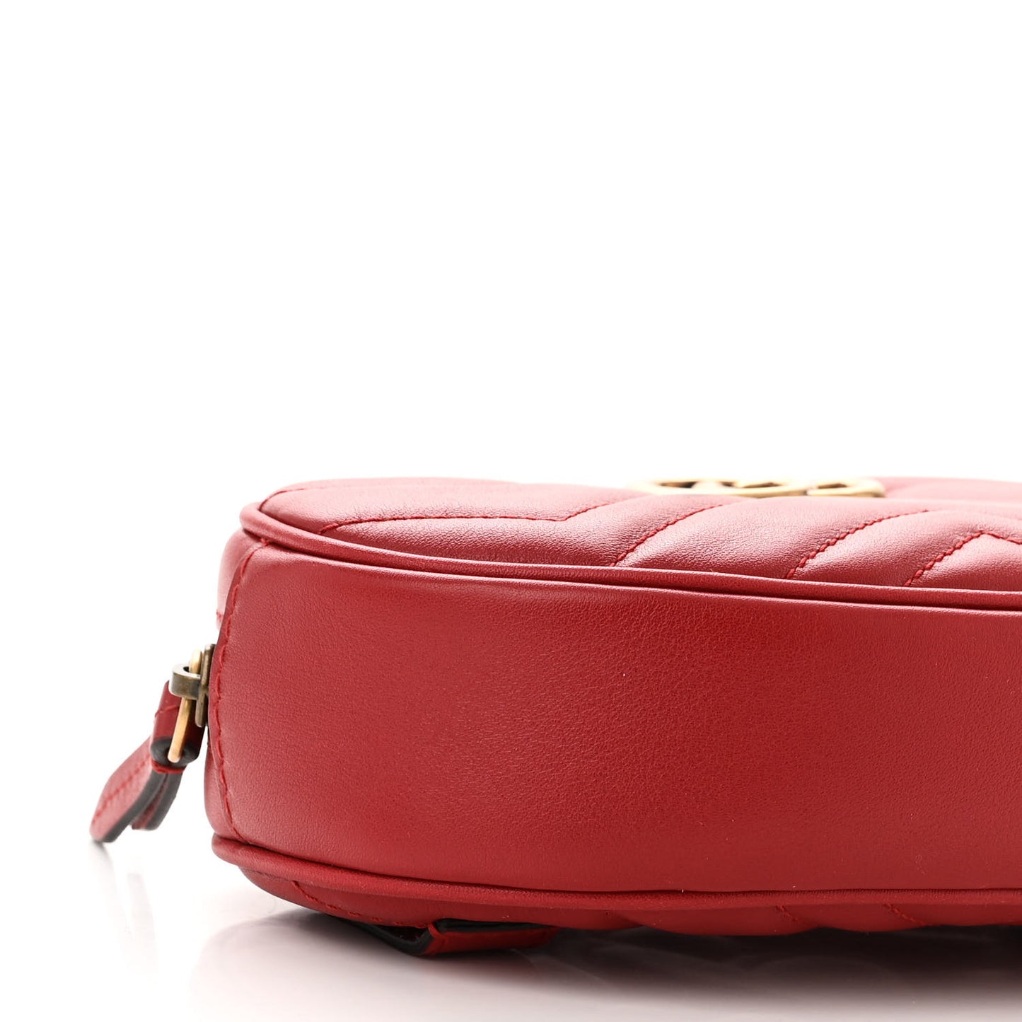 Calfskin Matelasse GG Marmont Belt Bag 85 34 Hibiscus Red
