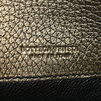 Bottega Veneta Metallic Nappa Intrecciato Continental Flap Wallet Champagne 7 of 9