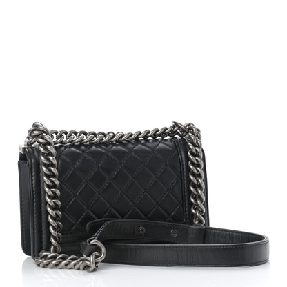 Chanel Calfskin Quilted Small Boy Flap Black 3 of 12
