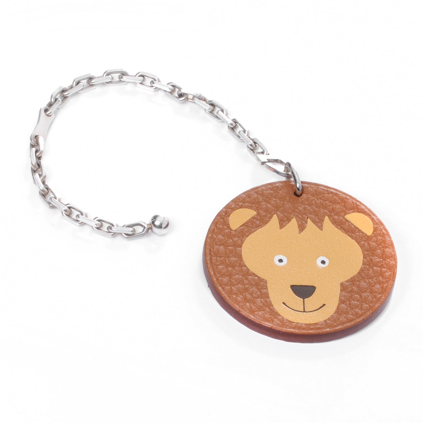 Clemence Lion Key Chain Brown
