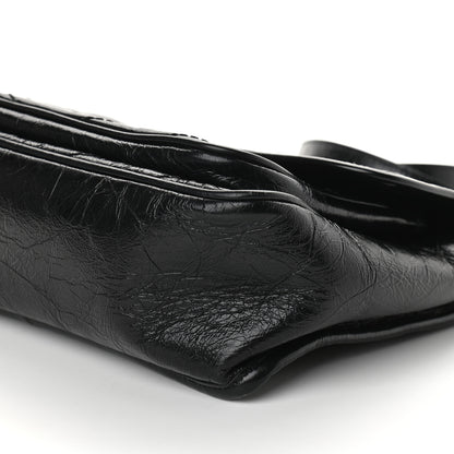 Saint Laurent Crinkled Calfskin Matelasse Monogram Medium Niki Chain Satchel Black 9 of 9
