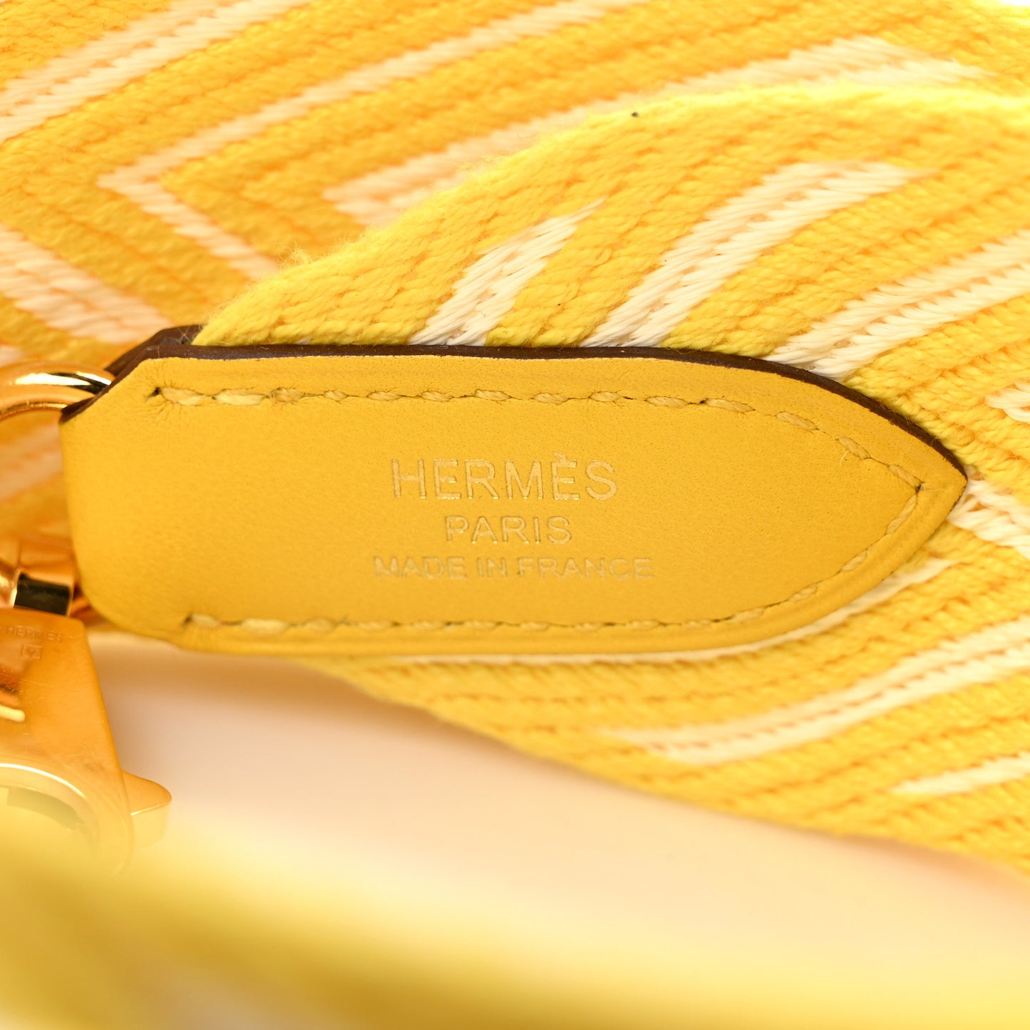 Toile Swift 50mm Sangle ZigZag Shoulder Strap Jaune Citron Blanc Jaune De Naples