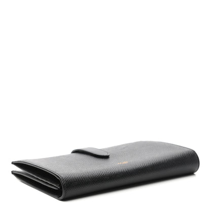 Celine Grained Calfskin Large Multifunction Strap Wallet Black 4 of 9