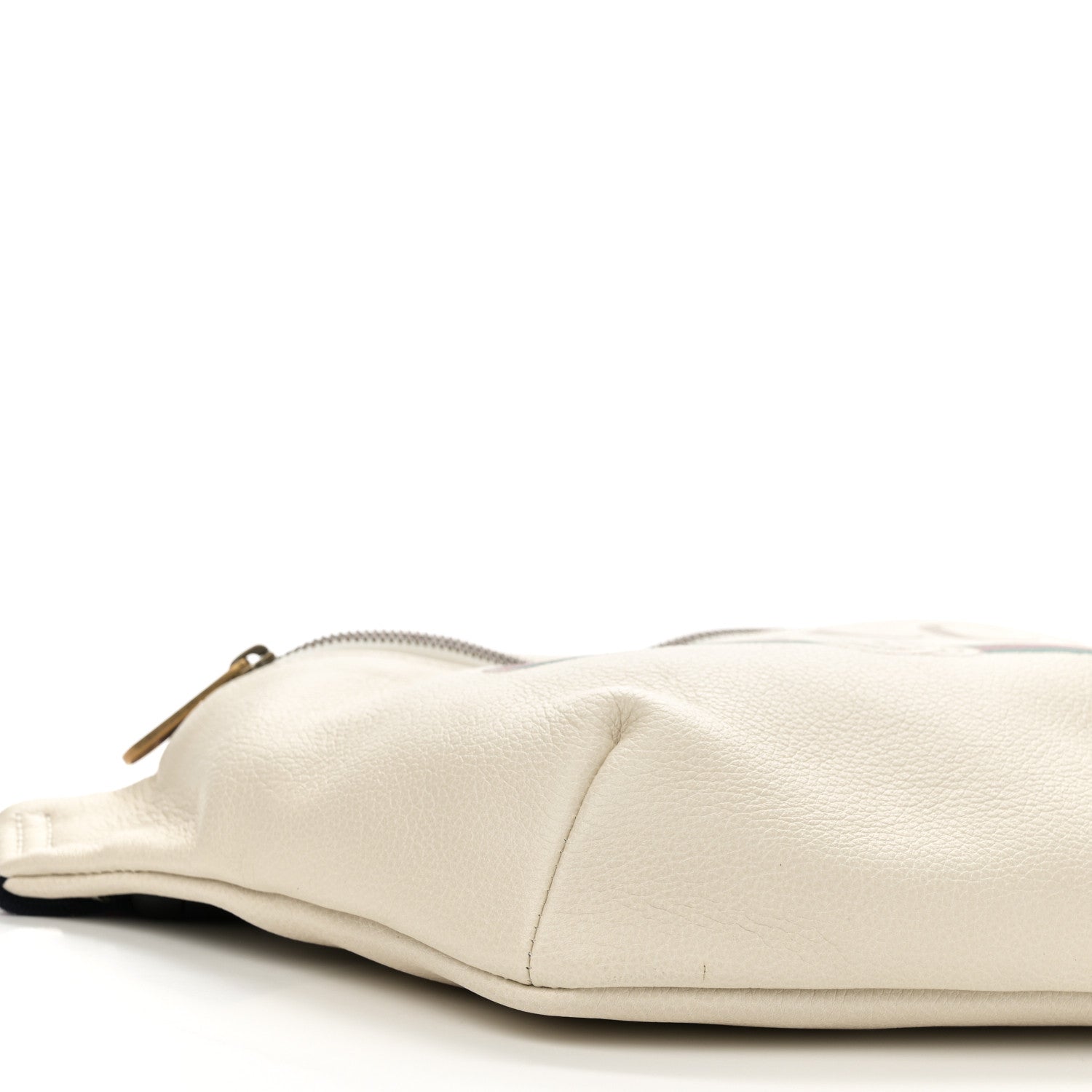 Gucci Grained Calfskin Logo Belt Bag White 9 of 10