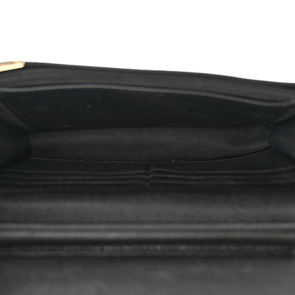 Chanel Caviar Quilted Crystal Enamel CC Wallet On Chain WOC Black 5 of 14