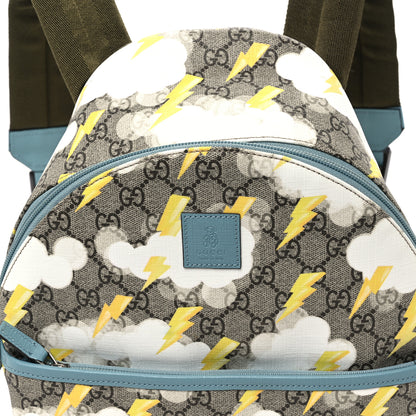 Gucci GG Supreme Monogram Lightning Childrens Backpack 7 of 9
