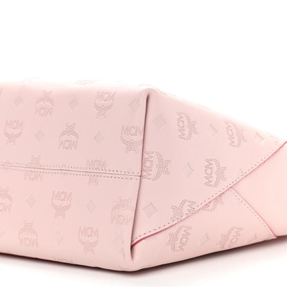 MCM Calfskin Ottomar Monogram Medium Klara Hobo Pink Blush 9 of 9