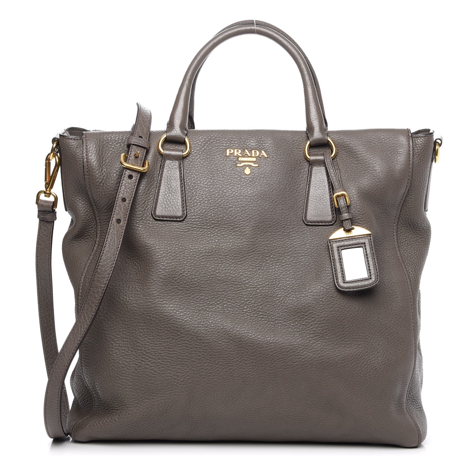 Prada Vitello Daino Tote Grafite 1 of 9