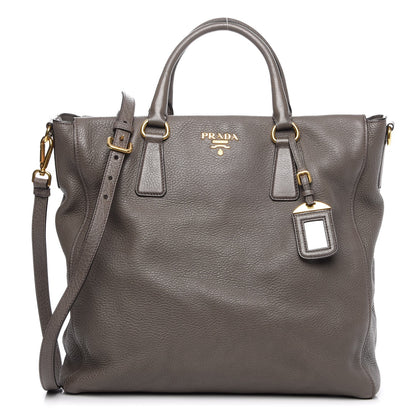 Prada Vitello Daino Tote Grafite 1 of 9