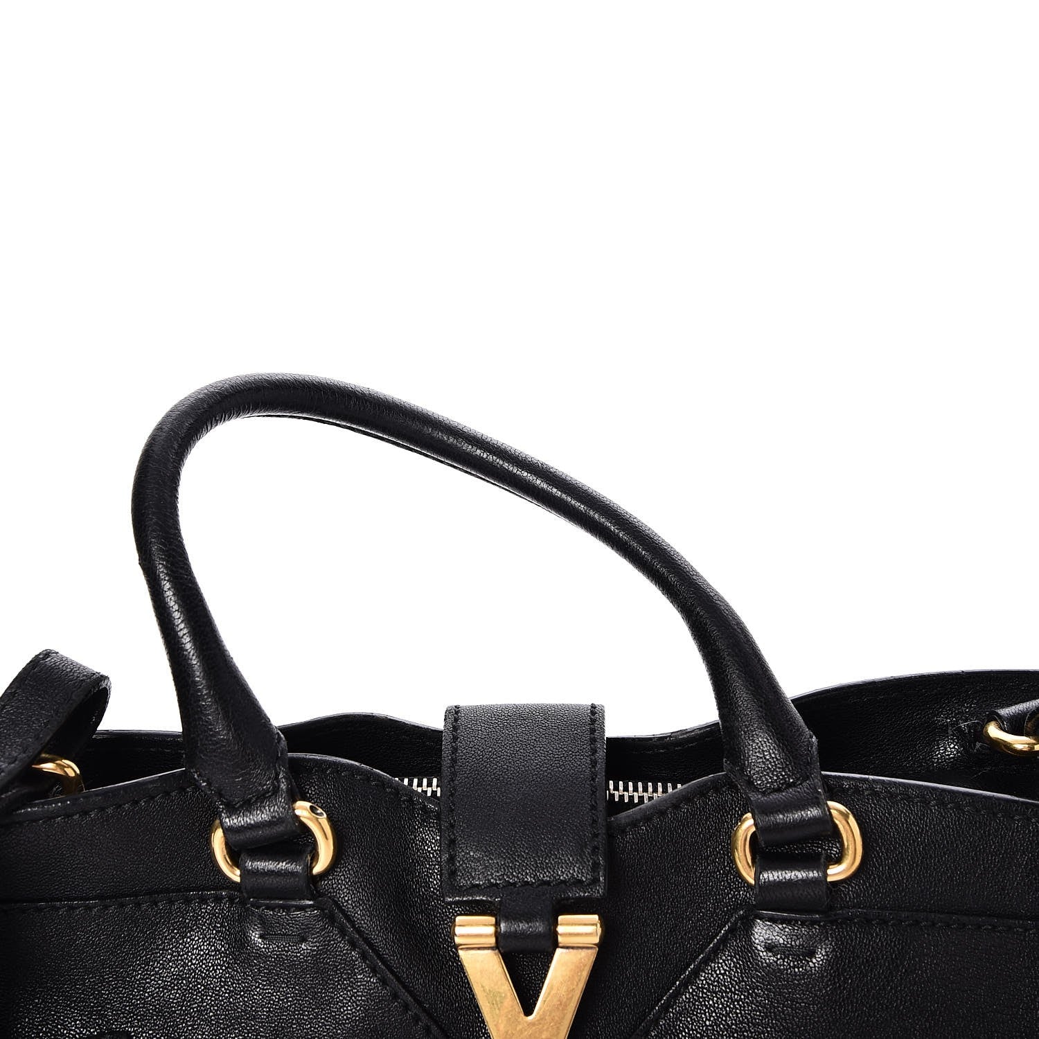 Saint Laurent Sheepskin Small Cabas ChYc Black 13 of 14