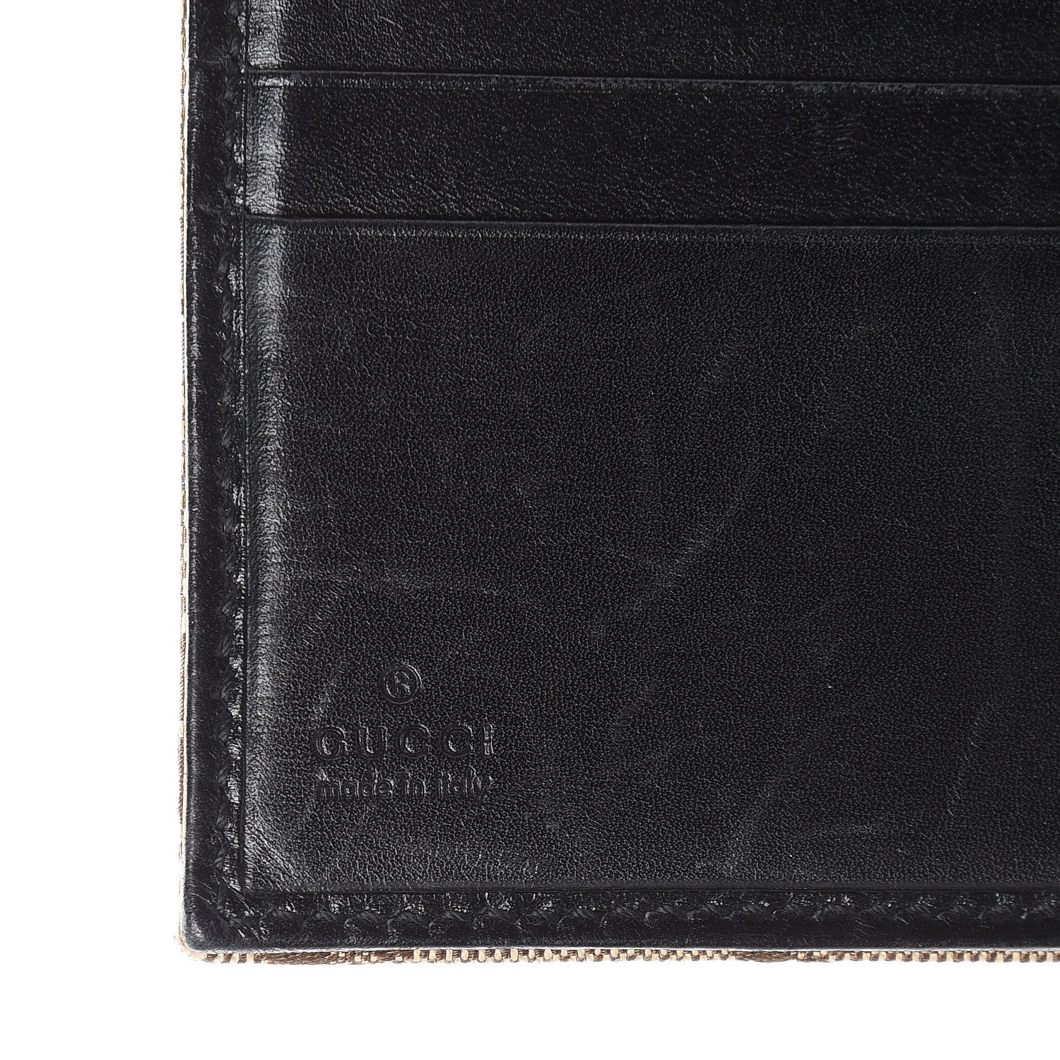 Gucci Monogram French Flap Wallet Dark Brown 6 of 14
