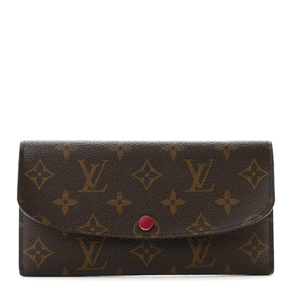 Louis Vuitton Monogram Emilie Wallet Fuchsia 1 of 11