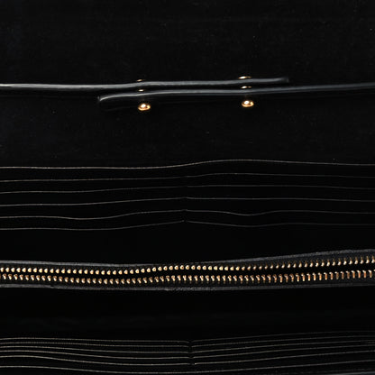 Saint Laurent Metallic Calfskin Monogram Chain Wallet Gold 4 of 4