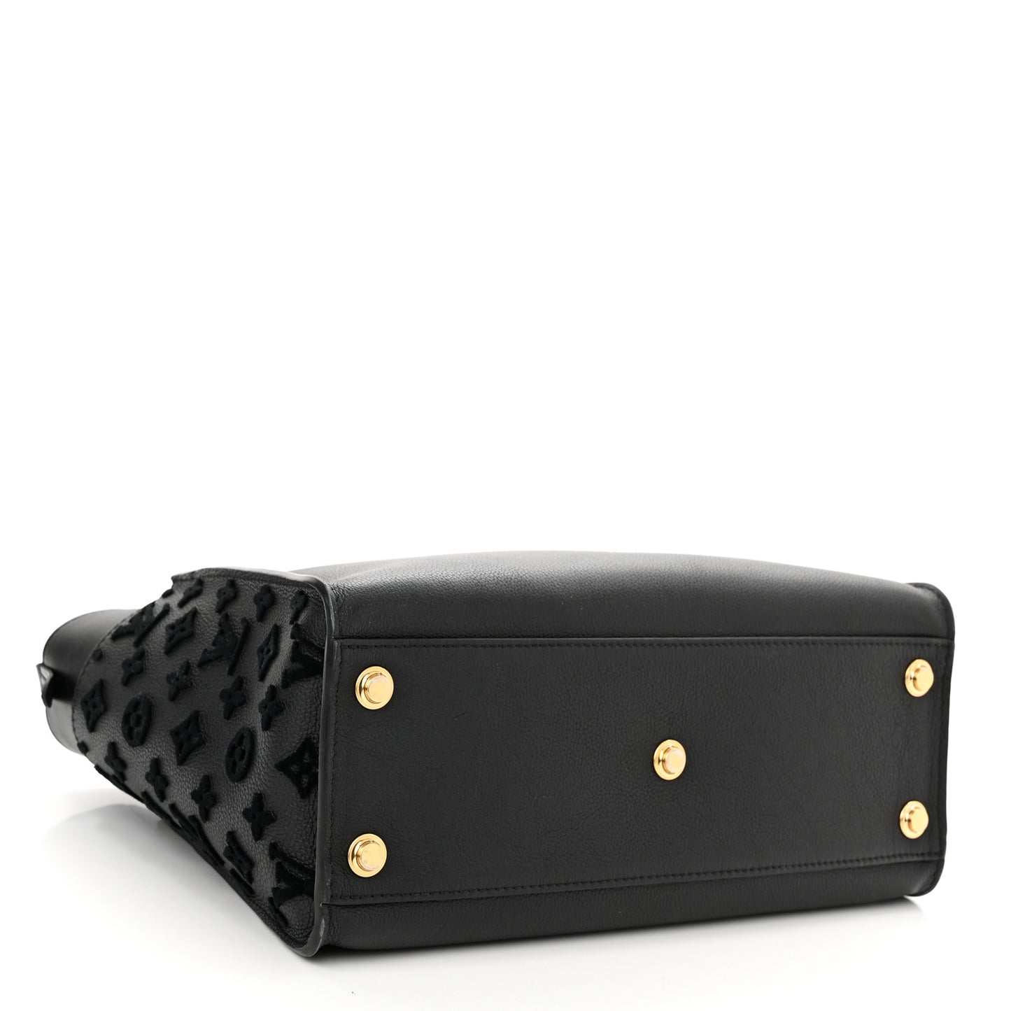 Calfskin Monogram Tufting On My Side Black