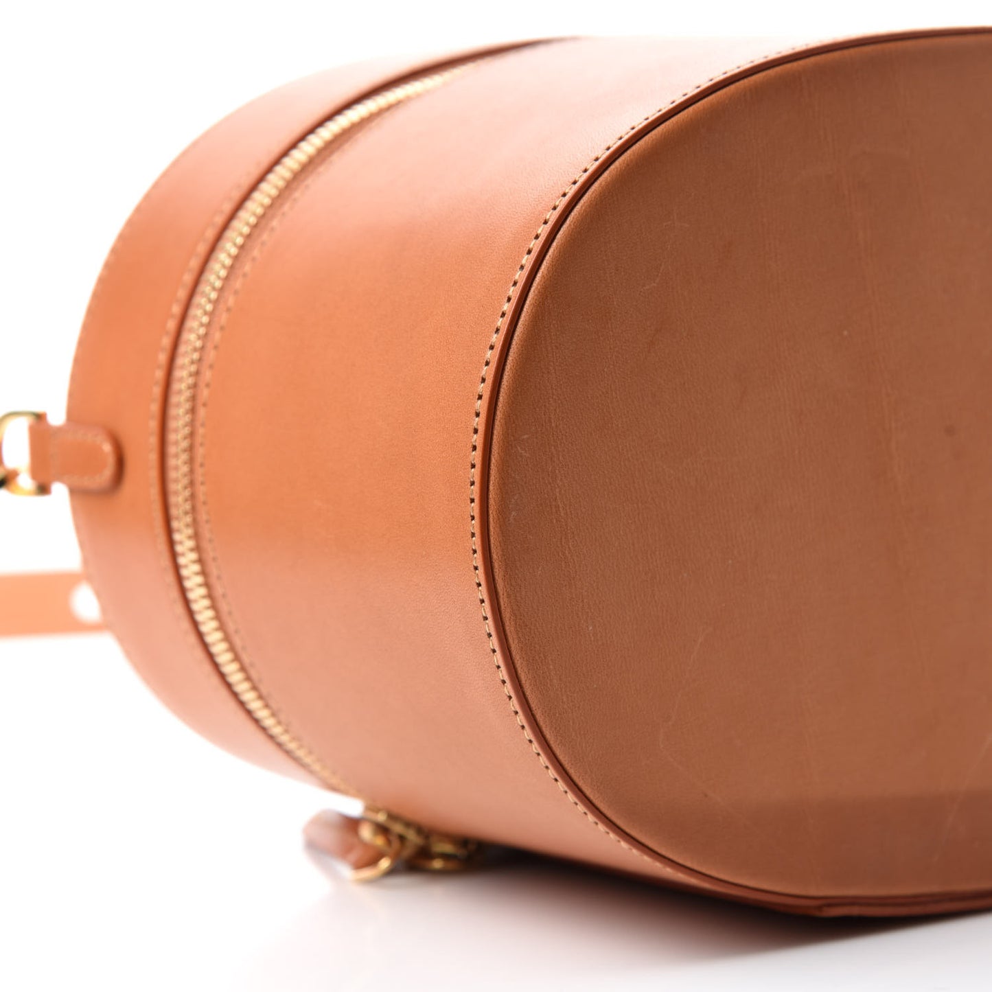 Calfskin Train Case Crossbody Cammello