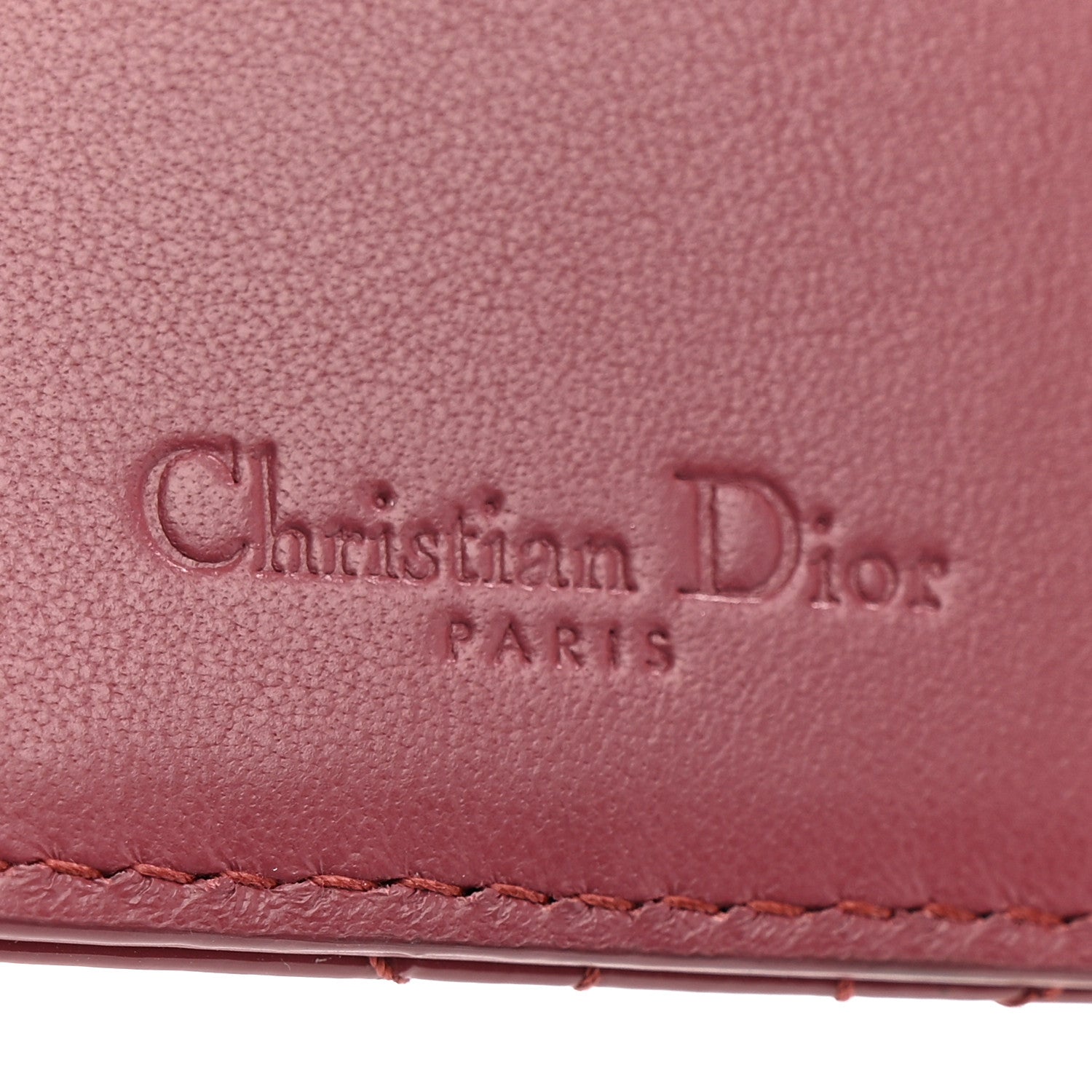 Christian Dior Patent Cannage Small Lady Dior Flap Card Holder Pink 6 of 7