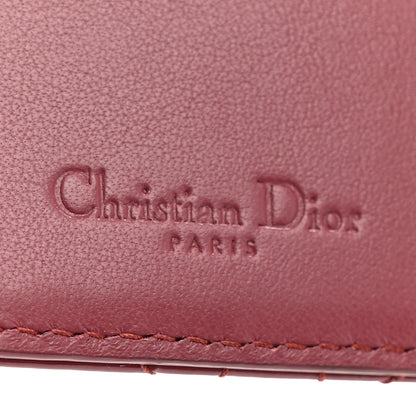 Christian Dior Patent Cannage Small Lady Dior Flap Card Holder Pink 6 of 7