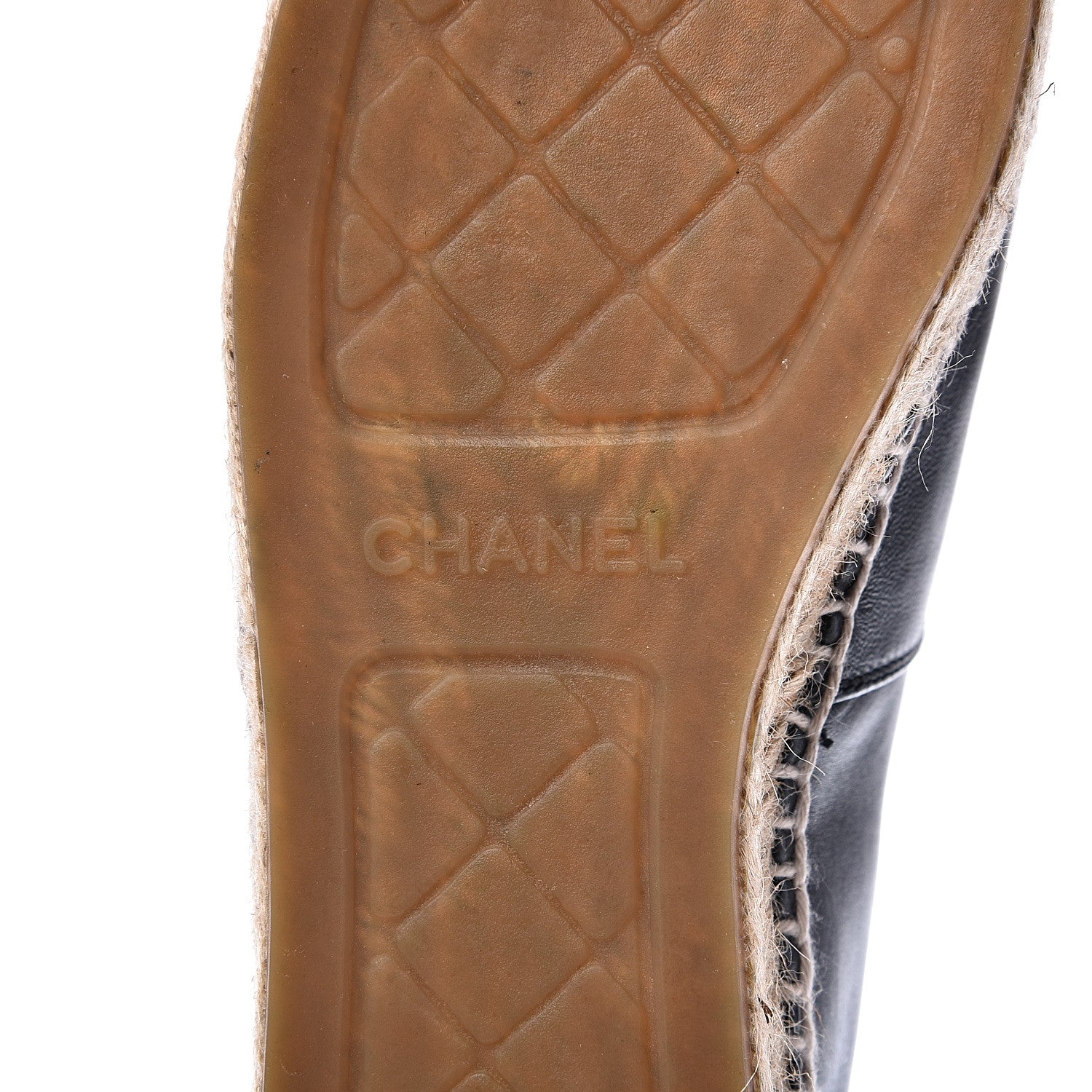 Chanel Lambskin CC Espadrilles 39 Black 7 of 13