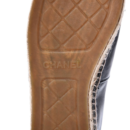 Chanel Lambskin CC Espadrilles 39 Black 7 of 13
