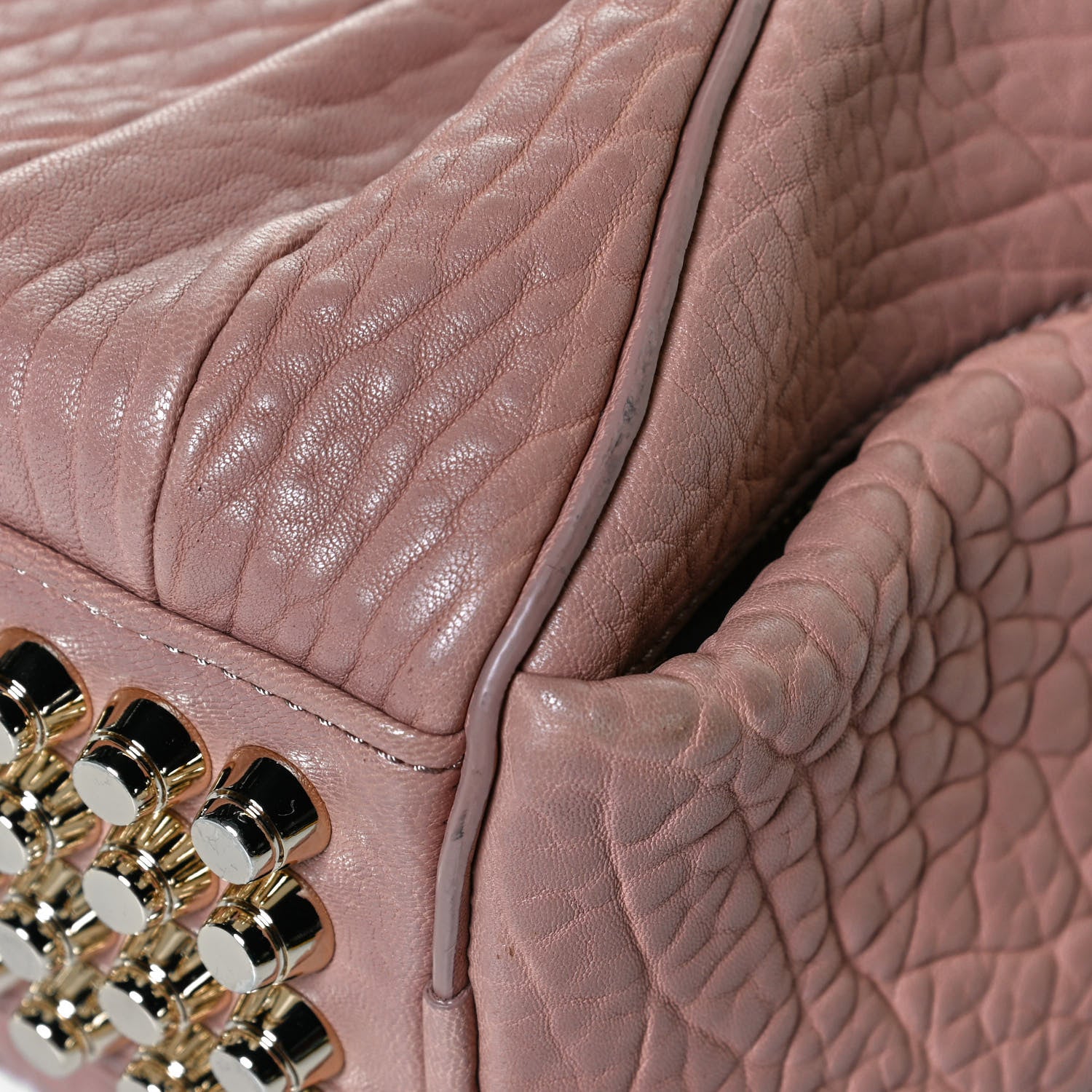 Alexander Wang Pebbled Lambskin Rockie Blush Pale Gold Hardware 10 of 13