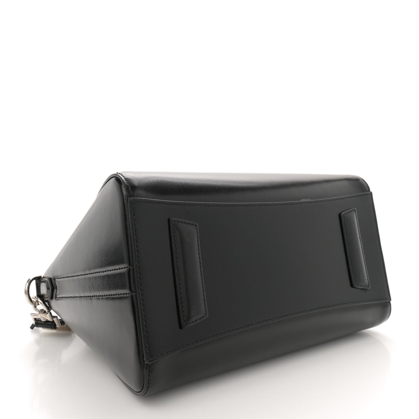 Shiny Lord Calfskin Small Antigona Black