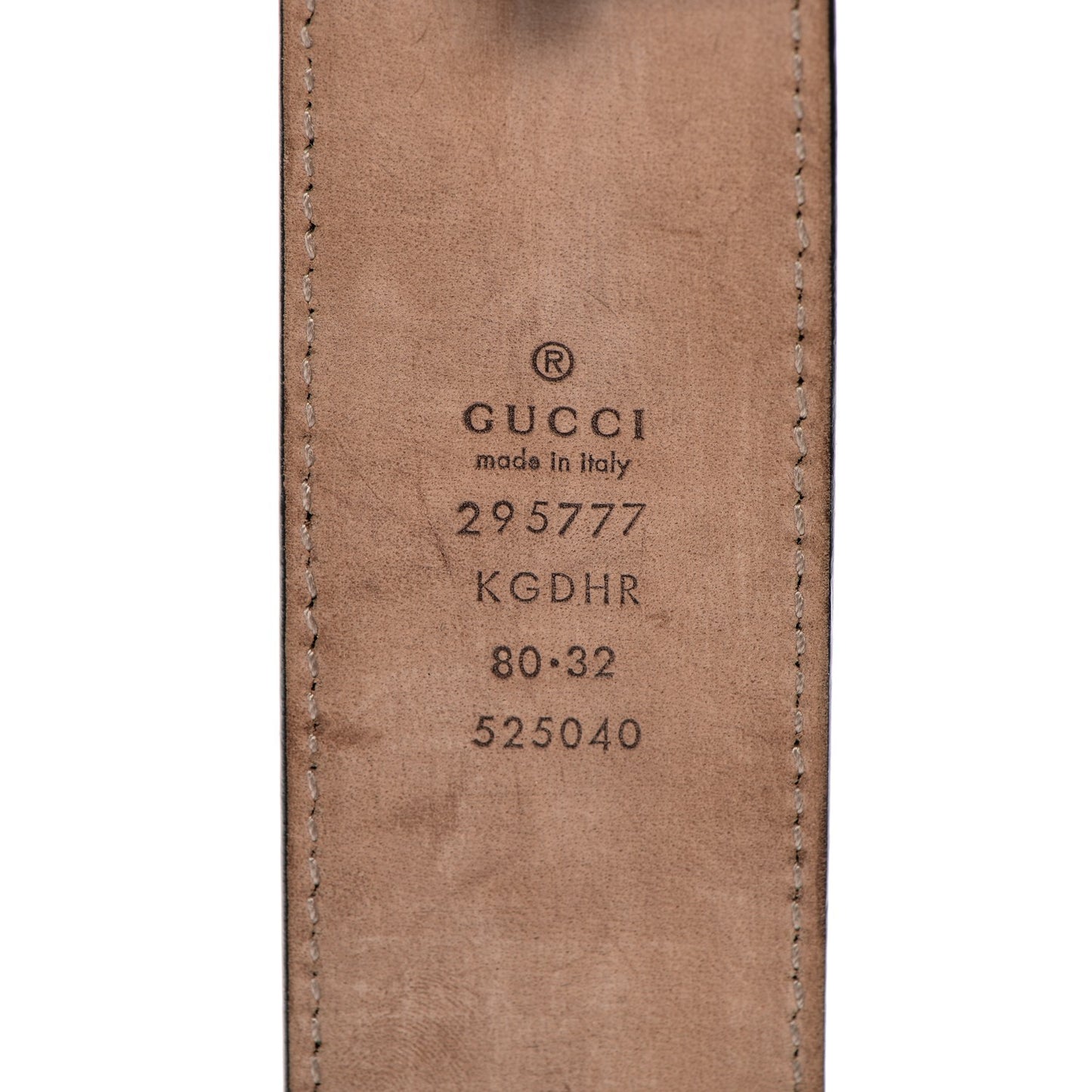 GG Supreme Monogram Interlocking G Belt 80 32 Black Grey