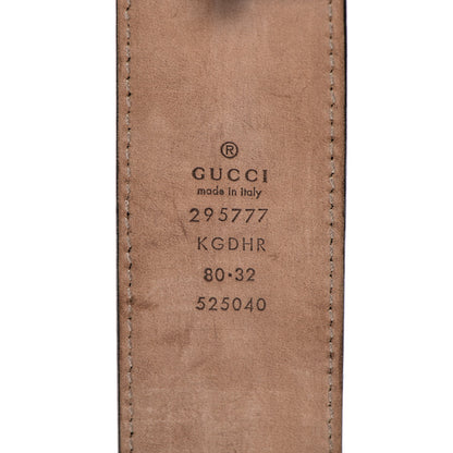 Gucci GG Supreme Monogram Interlocking G Belt 80 32 Black Grey 4 of 7