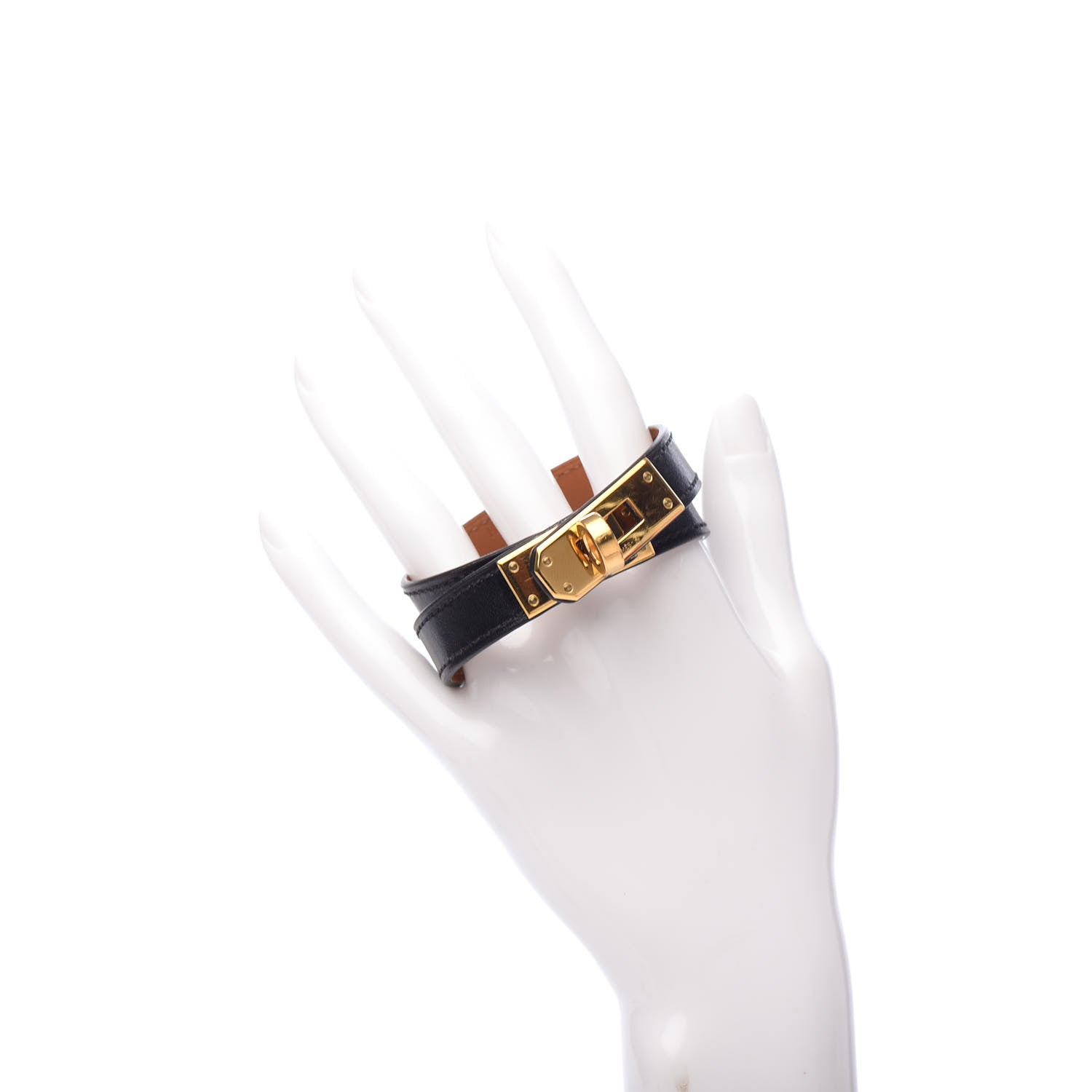 Hermes Box Kelly Double Tour Bracelet Black 2 of 6