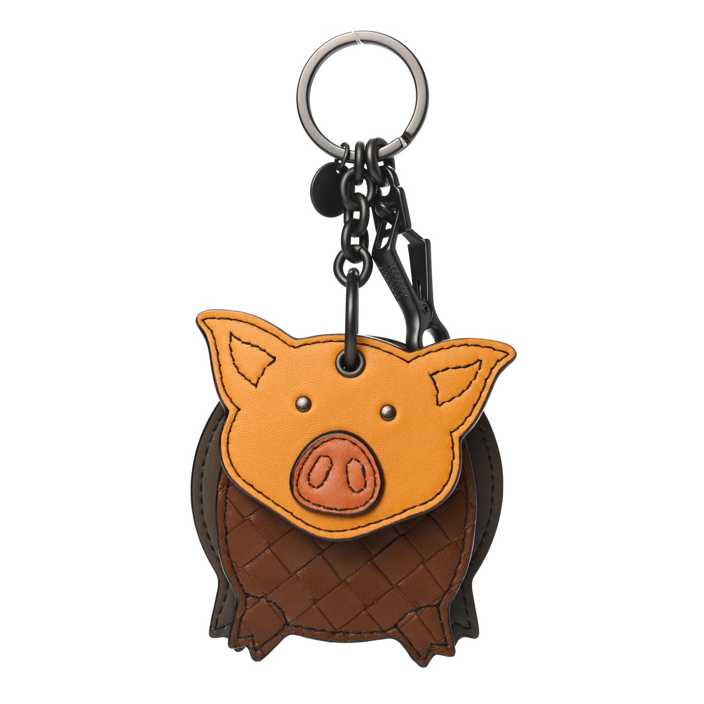 Nappa Intrecciato Pig Charm Multicolor