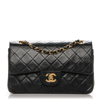 Chanel Lambskin Quilted Small Double Flap Black 1 of 9