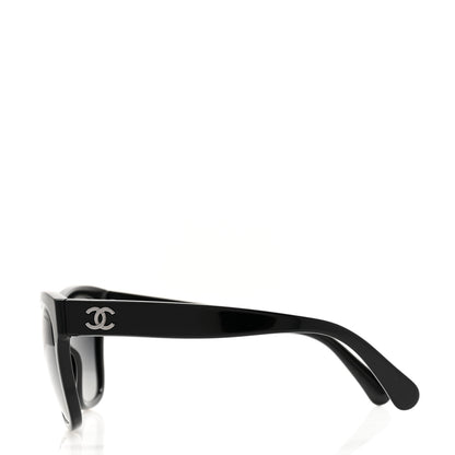 Chanel Acetate Polarized Square CC Sunglasses 5380 Black 3 of 8
