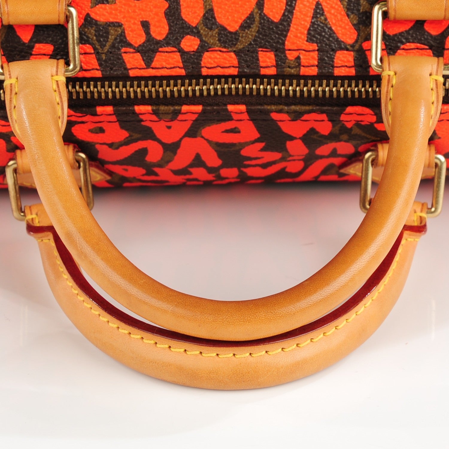 Louis Vuitton Monogram Graffiti Speedy 30 Orange 4 of 10