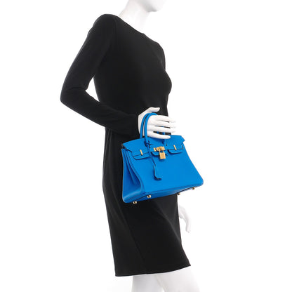 Hermes Togo Birkin 25 Bleu Zanzibar 2 of 37