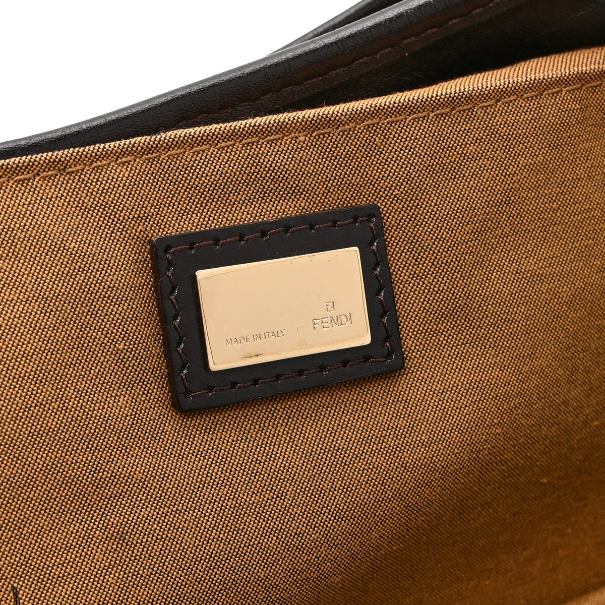 Fendi Zucca Small Chef Shopping Tote Tobacco Moro 9 of 14