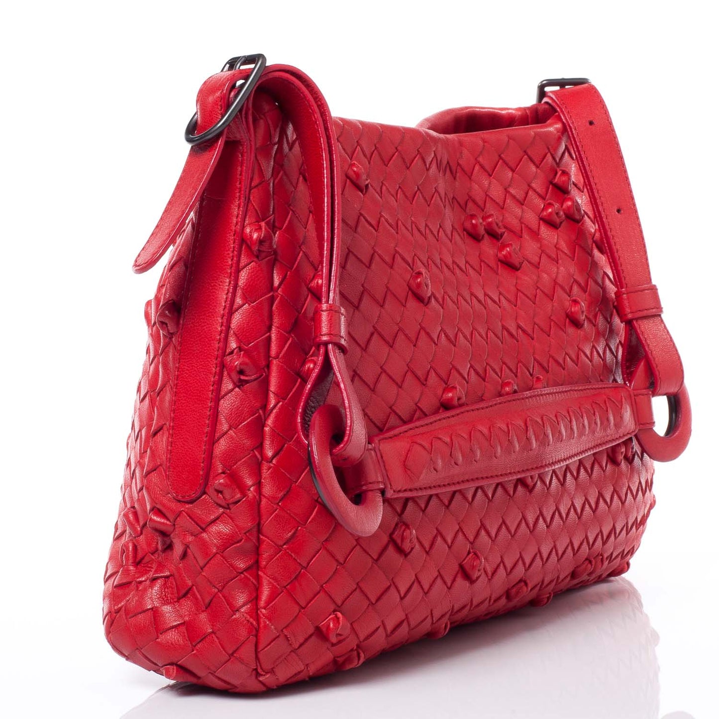 Nappa Intrecciato Naruto Knot Shoulder Bag