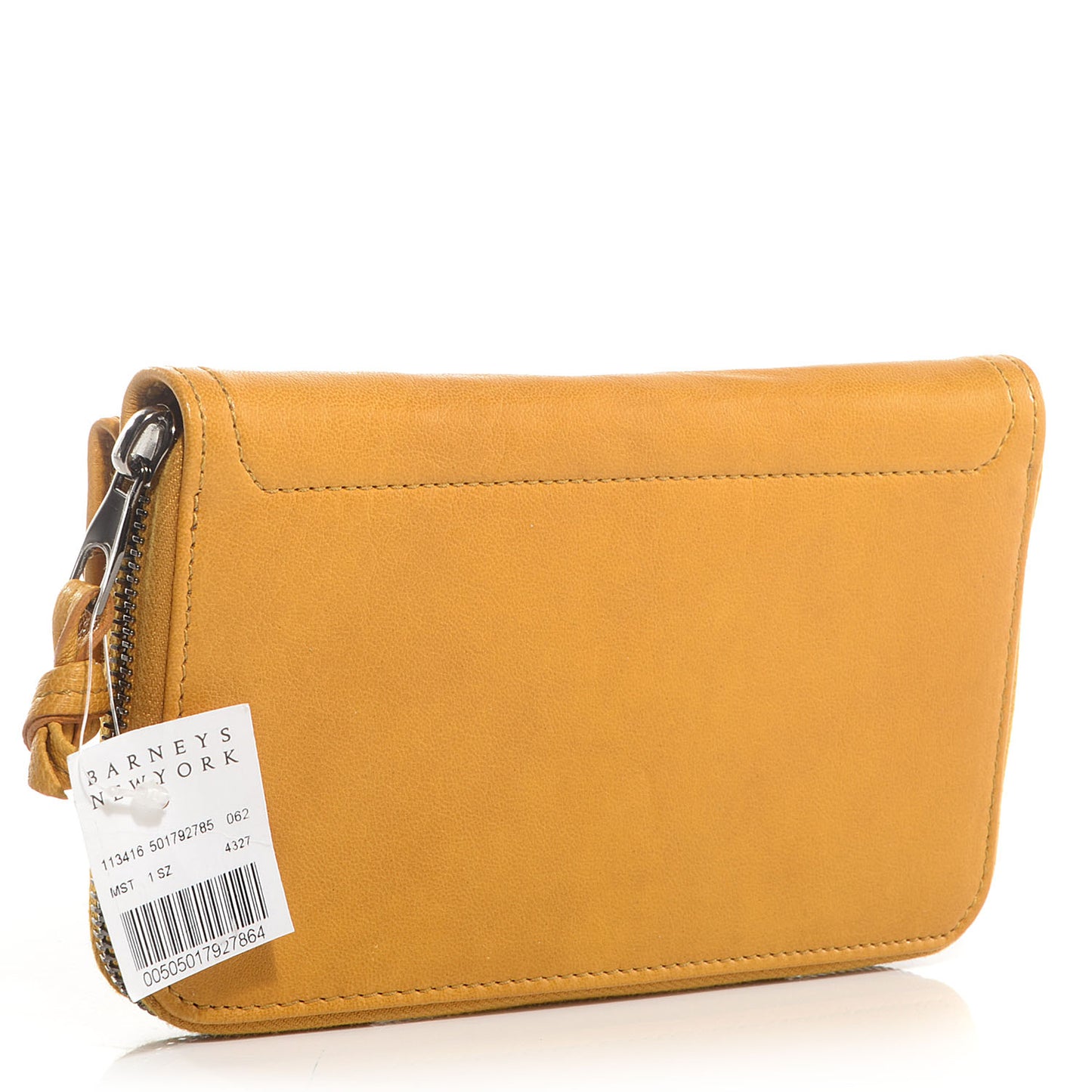 Leather PS1 Large Zip Wallet Mustard