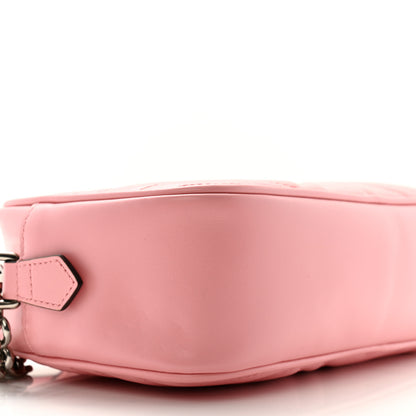 Gucci Calfskin Matelasse Small GG Marmont Chain Shoulder Bag Perfect Pink 9 of 10