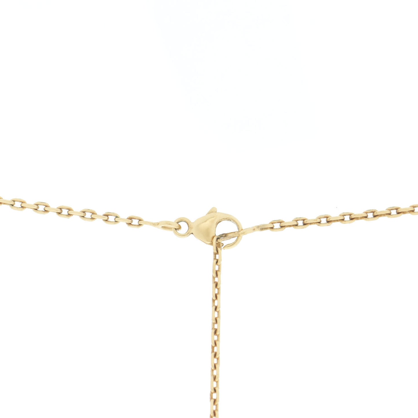 Gold Plated Lacquered Eileen Pendant Necklace Orange Fonce