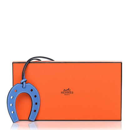 Hermes Swift Paddock Horseshoe Bag Charm Bleu Paradis 4 of 4