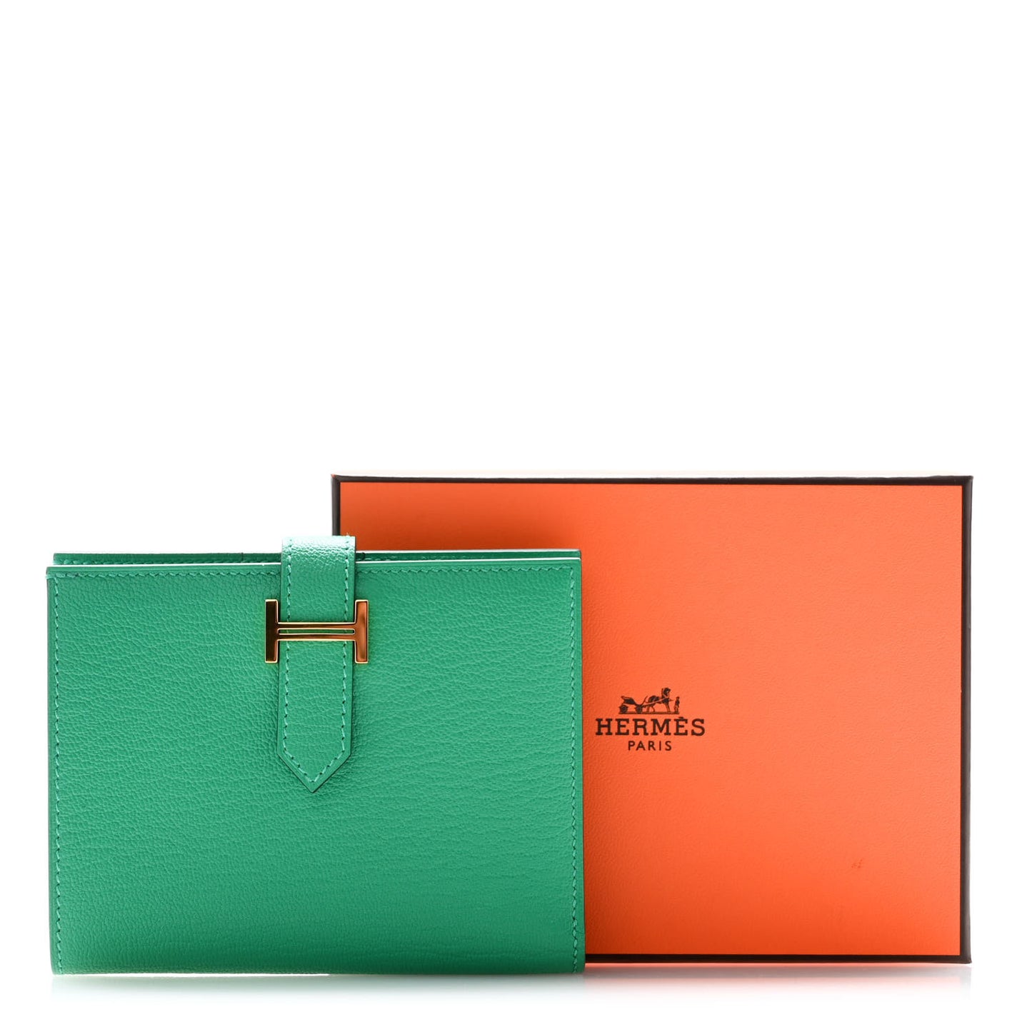Chevre Mysore Bearn Compact Wallet Menthe