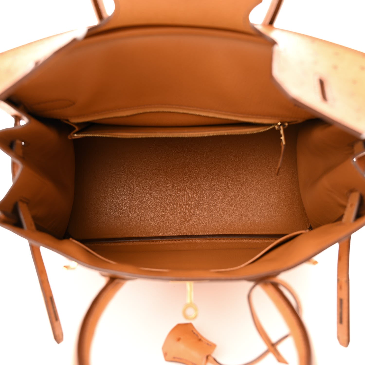 Hermes Ostrich Birkin 30 Cognac 5 of 12