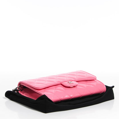 Chanel Patent Calfskin Quilted Clutch With Removable Chain Light Pink 4 of 10