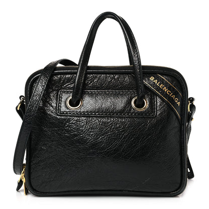 Balenciaga Agneau S Blanket Square Tote Black 1 of 9