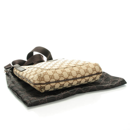 Gucci Monogram Flat Messenger Bag Dark Brown 4 of 7