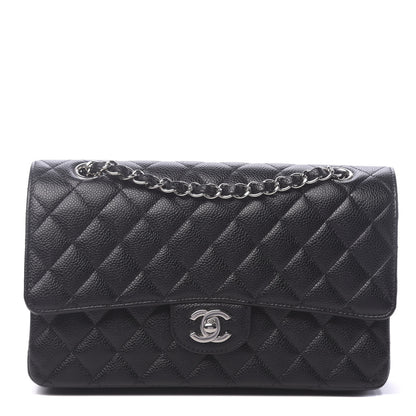Chanel Caviar Quilted Medium Double Flap Black 1 of 12