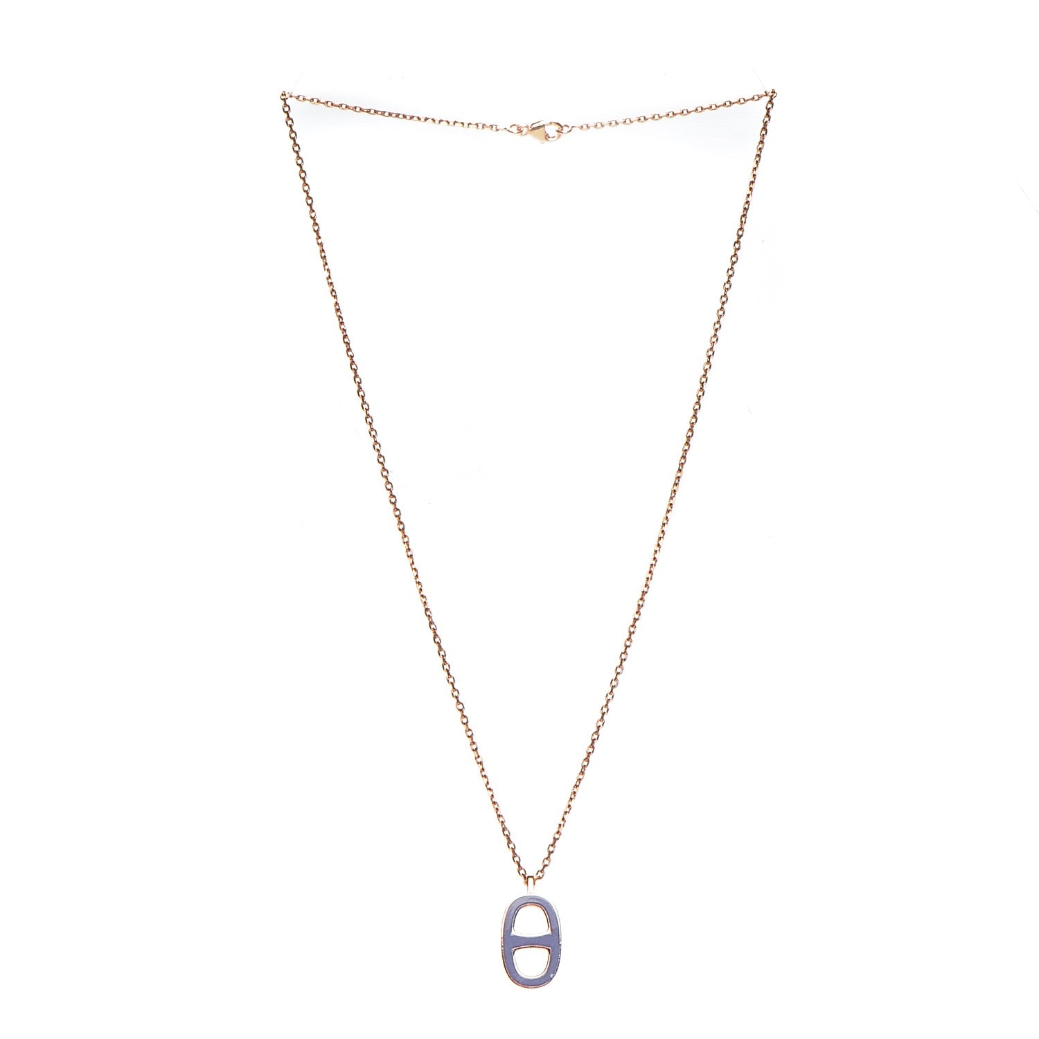 Hermes Laquered Iliade Pendant Necklace 3 of 6