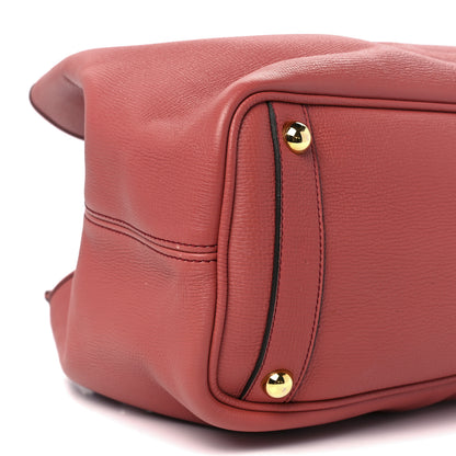Burberry Grainy Calfskin Medium Honeybrook Tote Pink 12 of 13