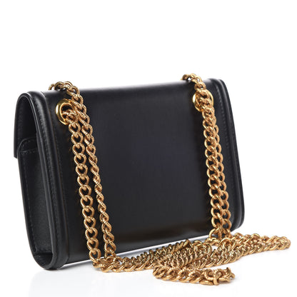 Dolce & Gabbana DOLCE & GABBANA Smooth Calfskin Mini Devotion Crossbody Bag Black 3 of 9