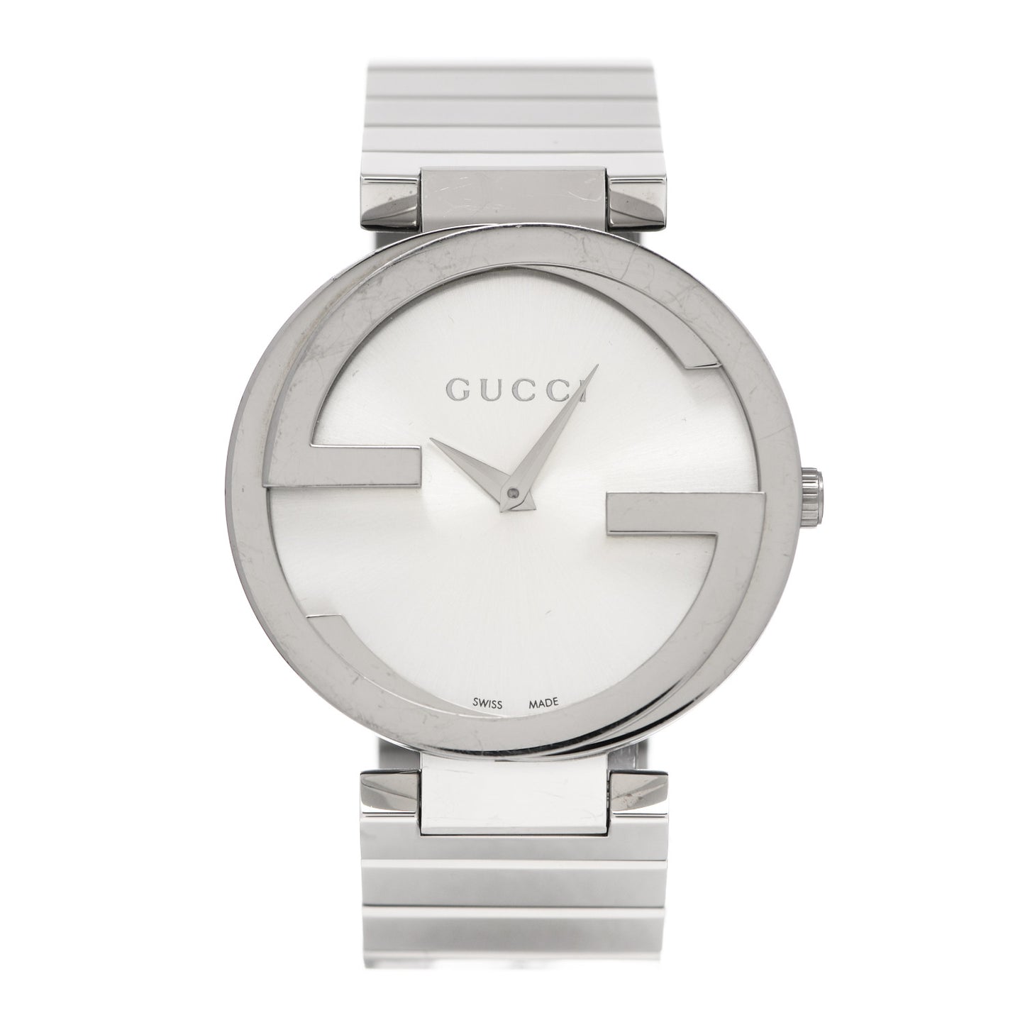 Stainless Steel 37mm Interlocking G Quartz Watch
