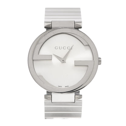 Gucci Stainless Steel 37mm Interlocking G Quartz Watch 1 of 6